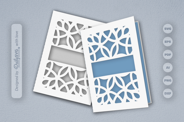 Mandala Greeting Card Papercut SVG