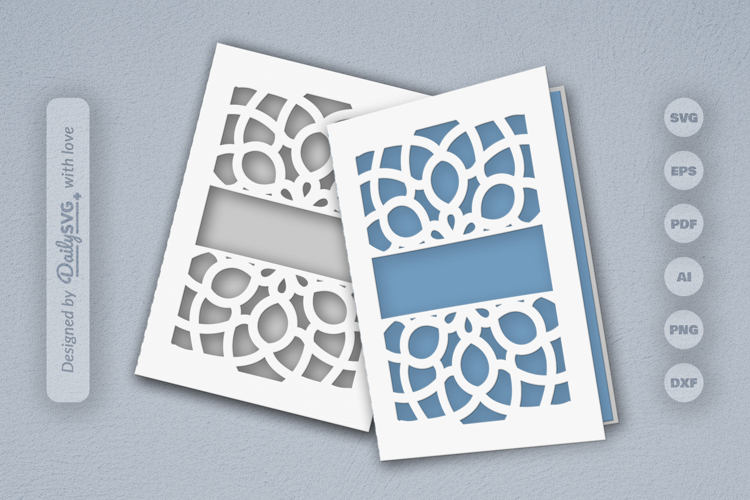 Mandala Greeting Card Papercut SVG