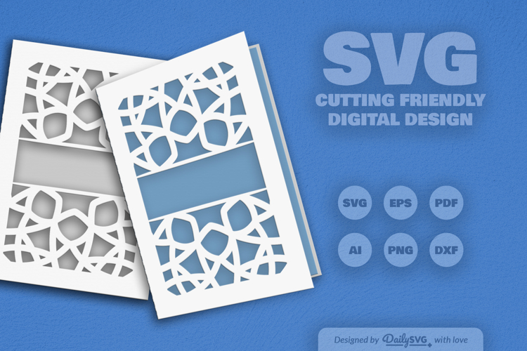 Mandala Greeting Card Papercut SVG