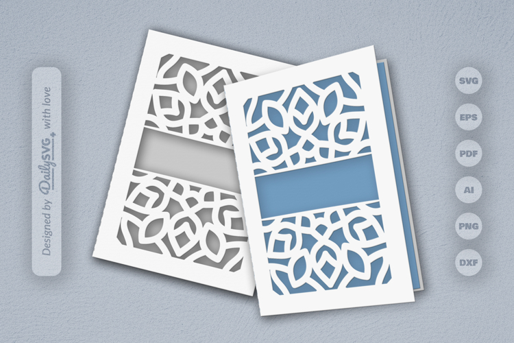 Mandala Greeting Card Papercut SVG