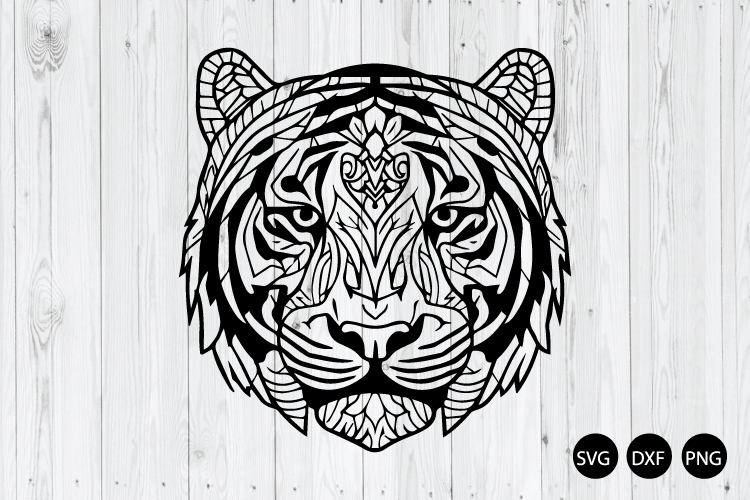 Mandala Tiger Head SVG, Tiger Face SVG, Tiger SVG