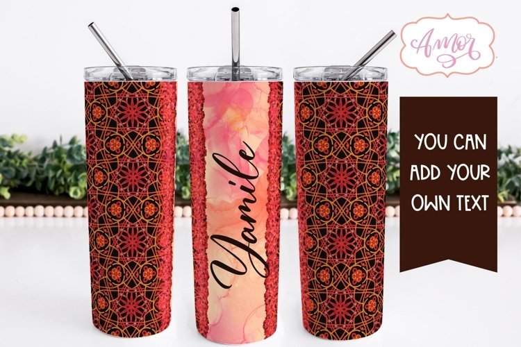 Mandala Tumbler Wrap for Sublimation | Customizable tumbler