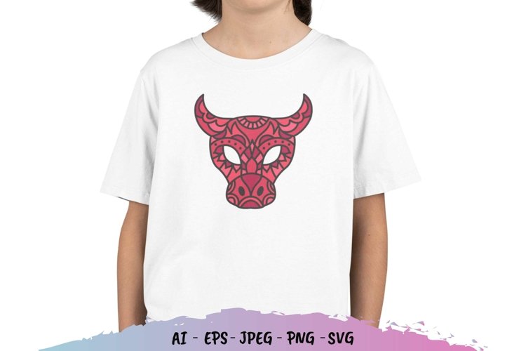 Mandalas Colorful Buffalo