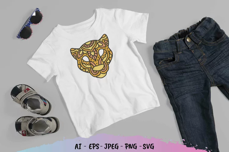 Mandalas Colorful Panther