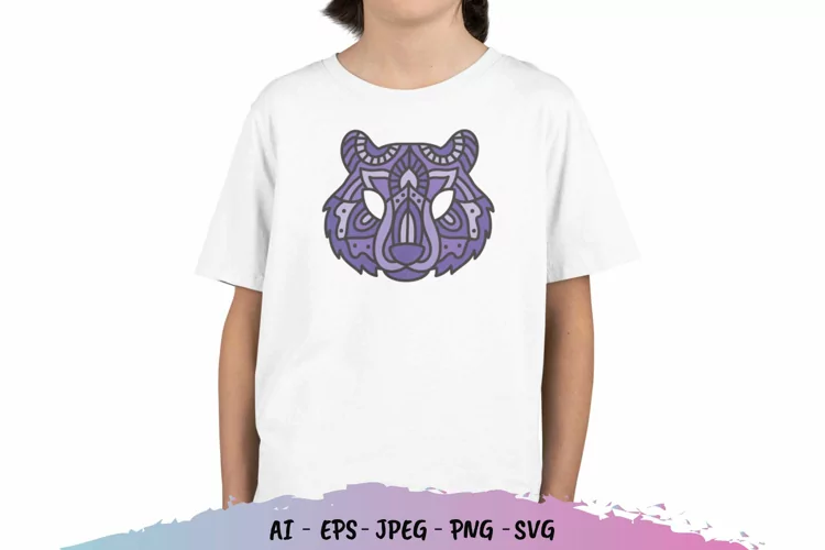 Mandalas Colorful Bear