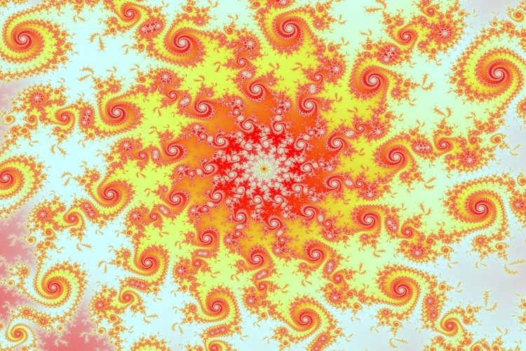Colorful mandelbrot fractal - mathematical artwork example image 1
