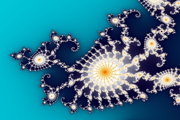 Colorful mandelbrot fractal - mathematical artwork example image 1