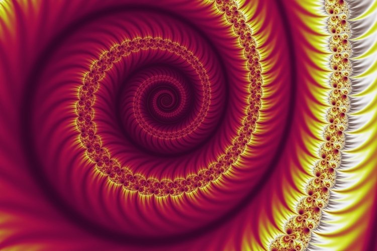 Floral mathematical artwork - fractal background