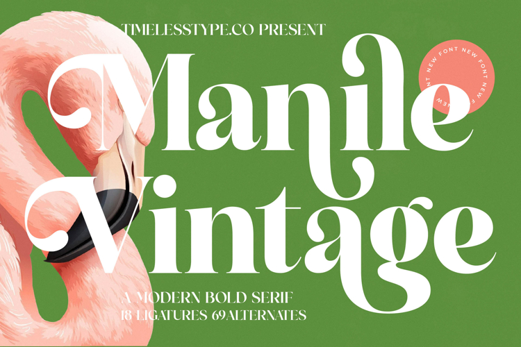 Manile Vintage - Modern Bold Serif