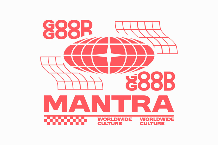 Mantra Minimal Urban Typography T-shirt Design