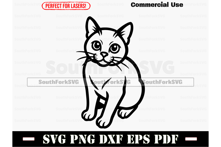 Cat Peeking Svg Image 11