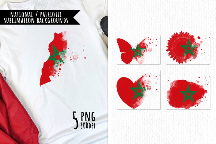 National Sublimation Art- Backgrounds Bundle. Morocco