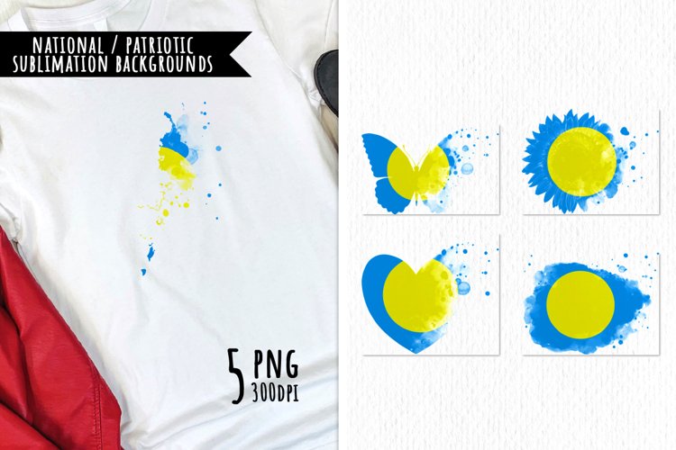National Sublimation Art- Backgrounds Bundle. Palau