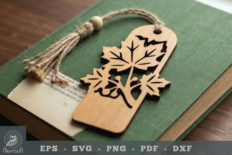 Maple Leaf Lasercut Bookmark