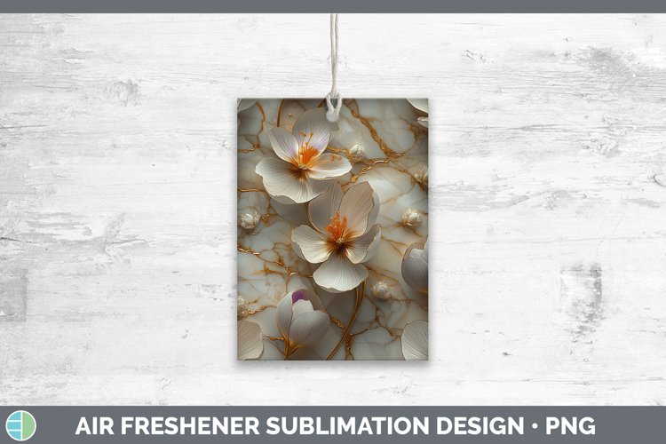 GorgeousMarble 3D Flowers Air Freshener design.