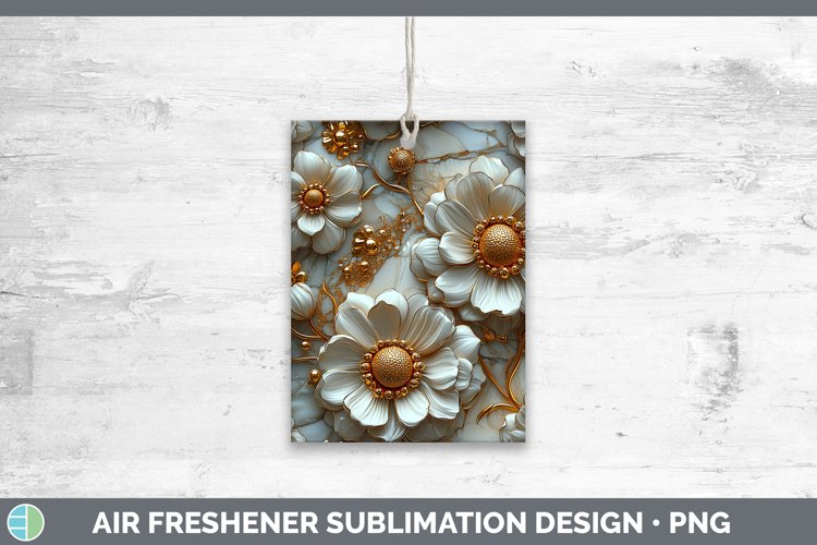 GorgeousMarble 3D Flowers Air Freshener design.