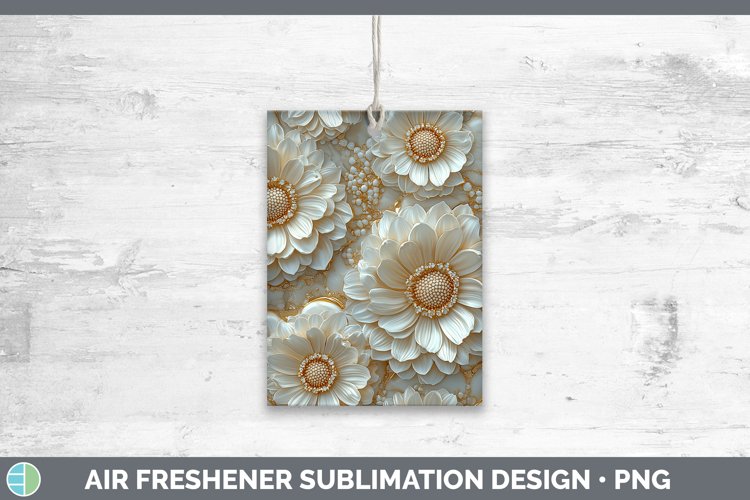GorgeousMarble 3D Flowers Air Freshener design.