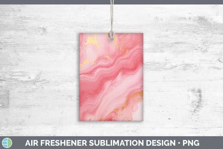Marble Gold Pink Gold Air Freshener Sublimation Car Freshene