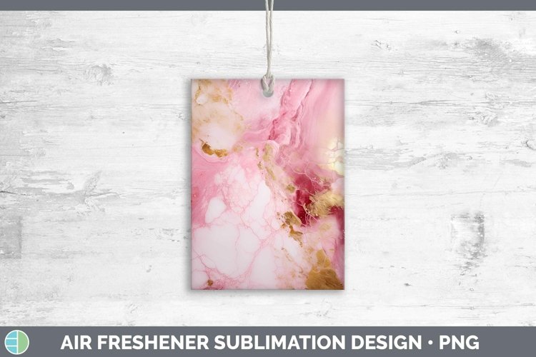 Marble Gold Pink Gold Air Freshener Sublimation Car Freshene