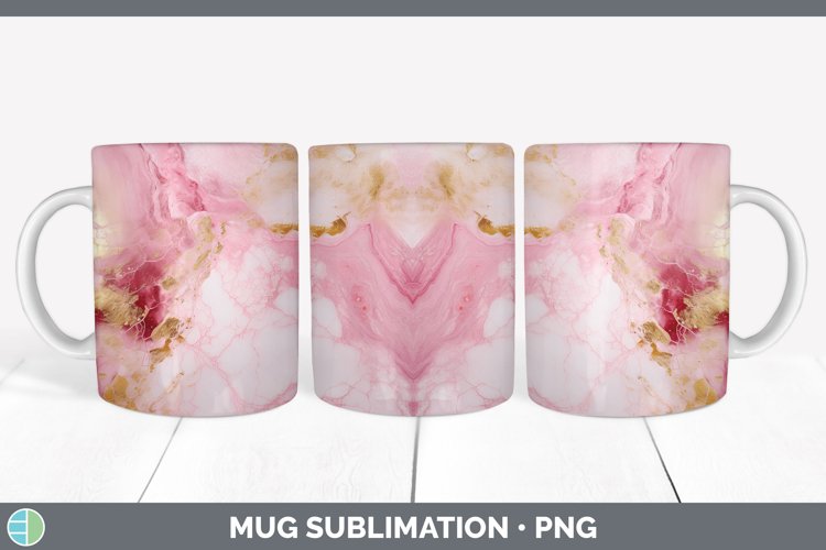 GorgeousMarble Gold Mug Wrap design.