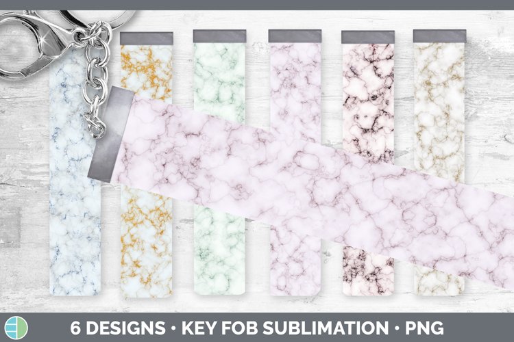 Marble Key Fob | Wristlet Sublimation