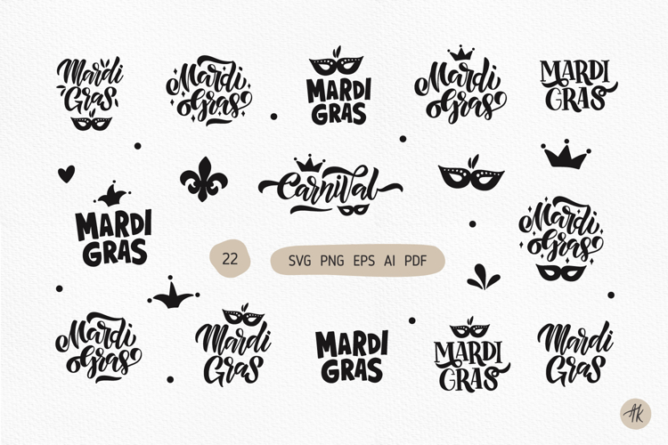 Mardi Gras Beads Svg Image 2