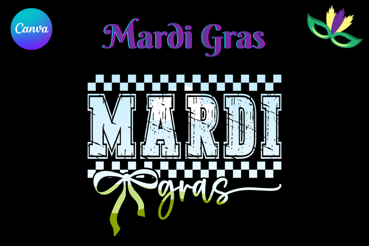 Mardi Gras Canva Frame Fleur De Lis Varsity Sport Add Photo