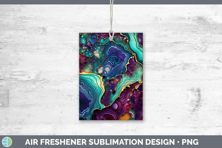 Mardi Gras Geode Air Freshener Sublimation Car Freshener Des