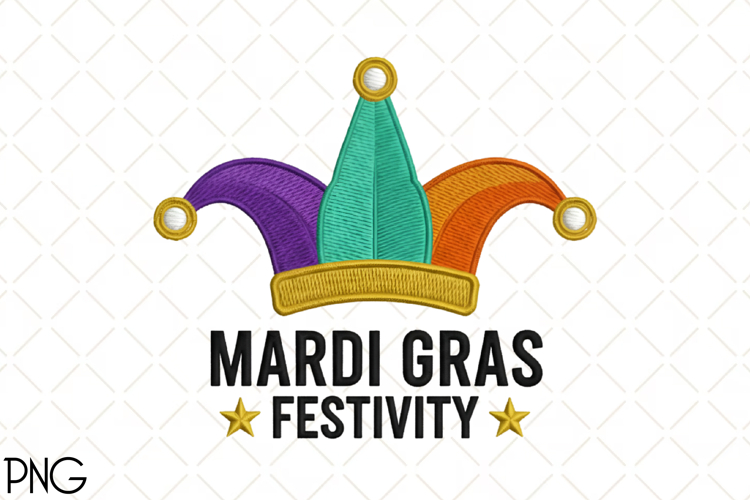 Mardi Gras Jester Hat Festivity Design