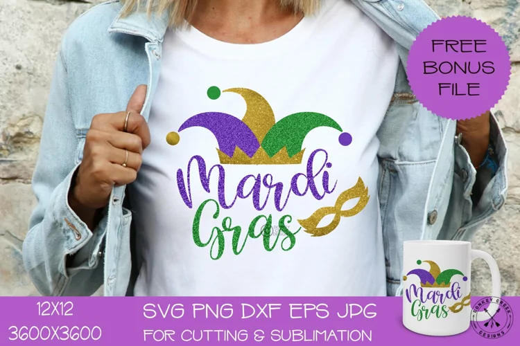 Mardi Gras SVG| Sublimation PNG Design For T Shirts