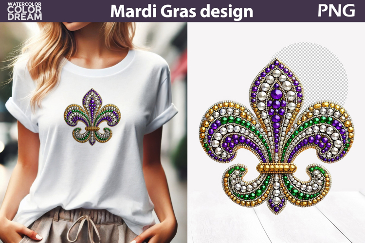 Mardi Gras Sublimation | Mardi Gras Fleur De Lis Louisiana