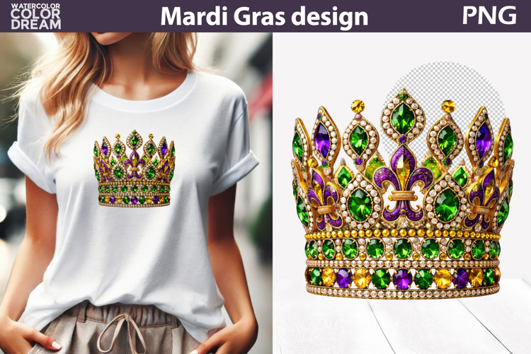 Mardi Gras Sublimation | Crown Mardi Gras