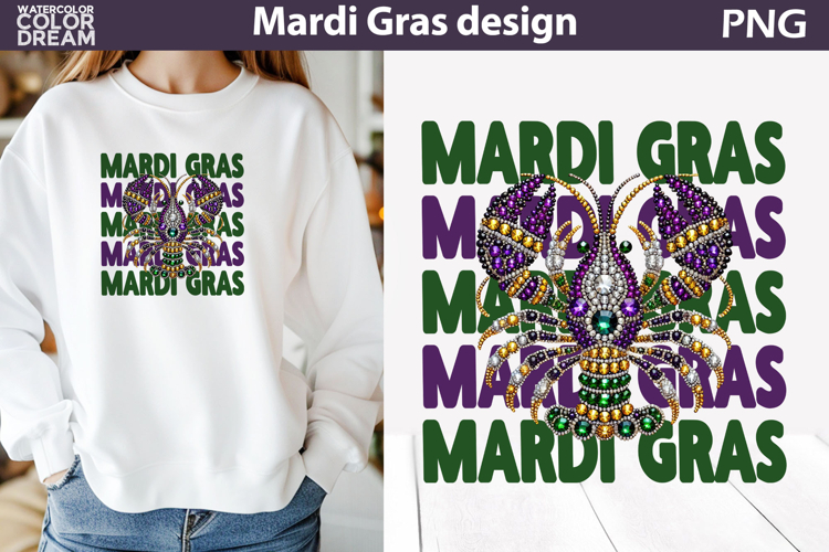 Mardi Gras Sublimation | Mardi Gras Lobster T Shirt