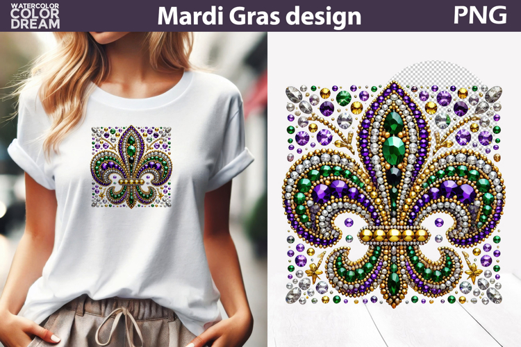 Mardi Gras Sublimation | Mardi Gras Fleur De Lis Louisiana