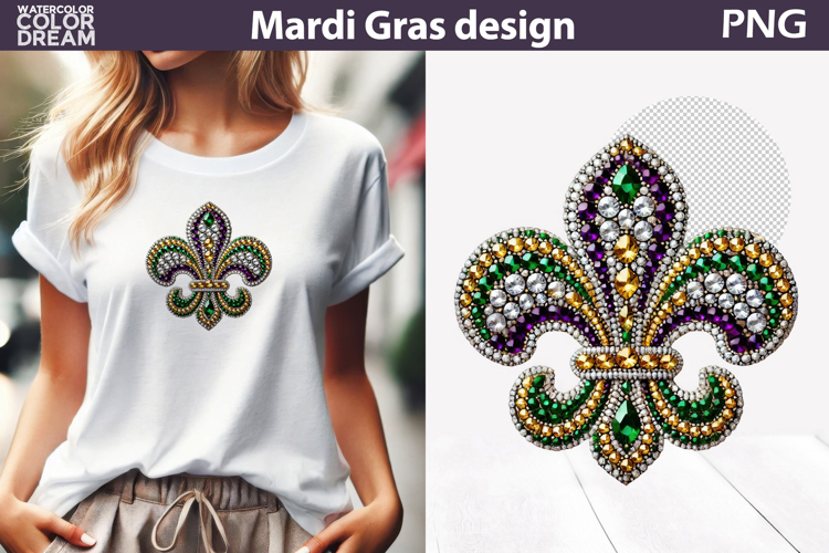 Mardi Gras Sublimation | Mardi Gras Fleur De Lis Louisiana