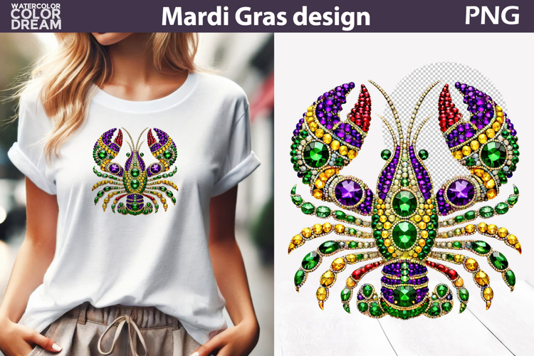 Mardi Gras Sublimation | Mardi Gras Lobster
