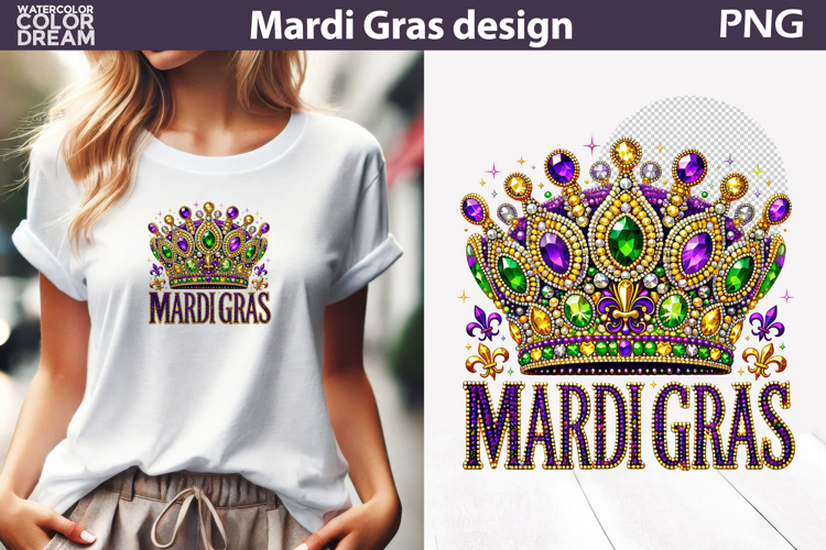 Mardi Gras Sublimation | Crown Mardi Gras