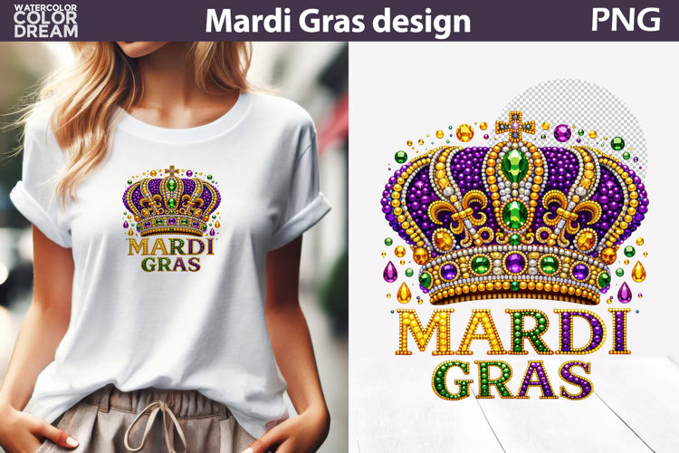 Mardi Gras Sublimation | Crown Mardi Gras