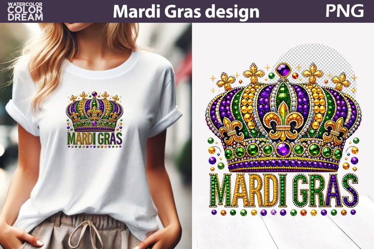 Mardi Gras Sublimation | Crown Mardi Gras