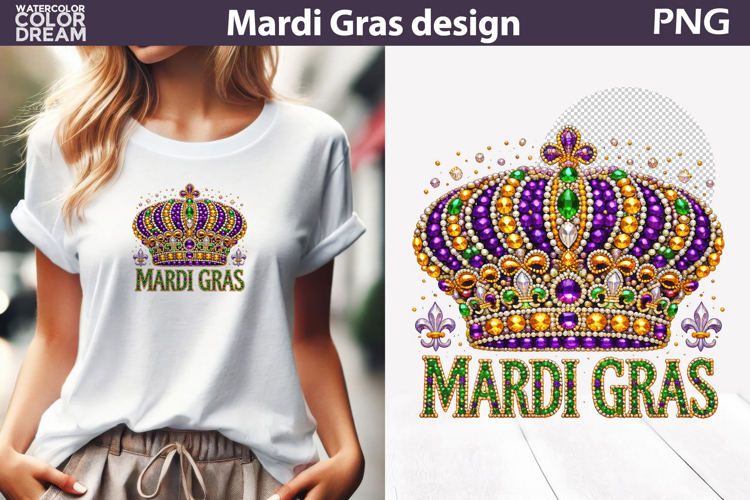 Mardi Gras Sublimation | Crown Mardi Gras