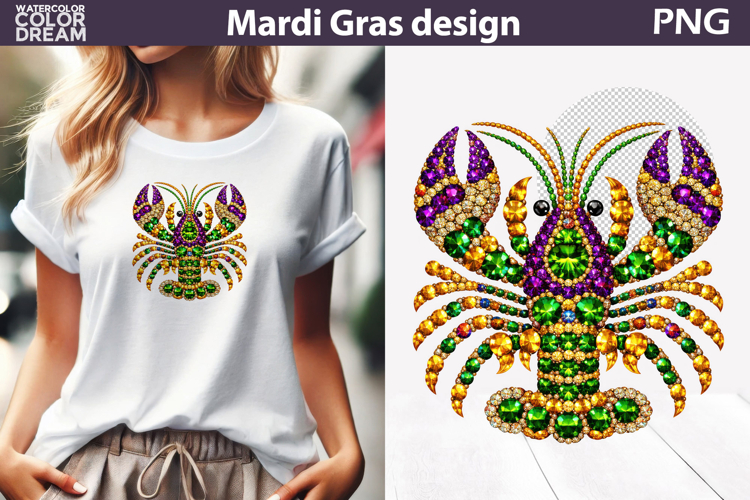 Mardi Gras Sublimation | Mardi Gras Lobster