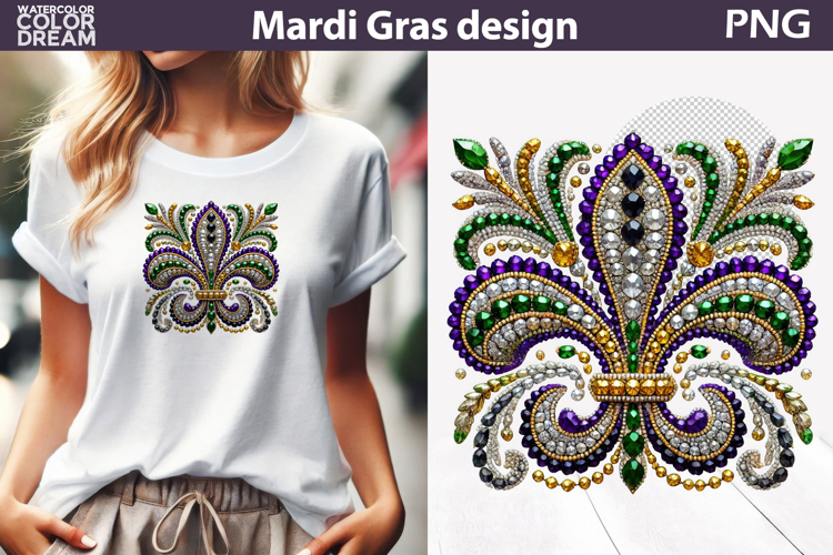Mardi Gras Sublimation | Mardi Gras Fleur De Lis Louisiana