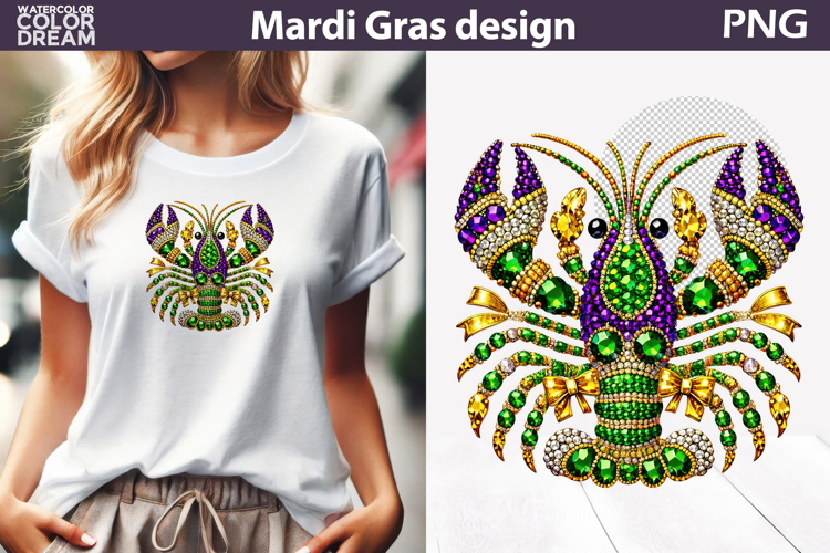 Mardi Gras Sublimation | Mardi Gras Lobster