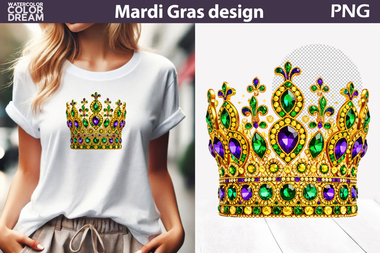 Mardi Gras Sublimation | Crown Mardi Gras