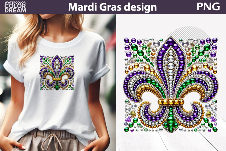 Mardi Gras Sublimation | Mardi Gras Fleur De Lis Louisiana