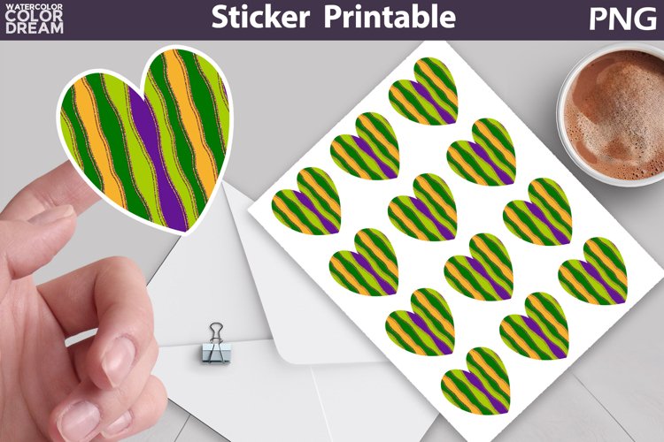 Mardi Grass Sticker | Mardi Grass Sticker Printable