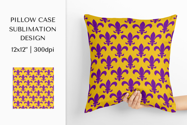 Mardi Gras Pillow Case Sublimation Design. Pillow Cover 05