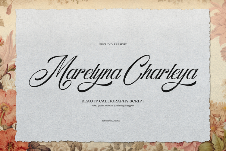 Marelyna Charleya | Beauty Callighraphy Script