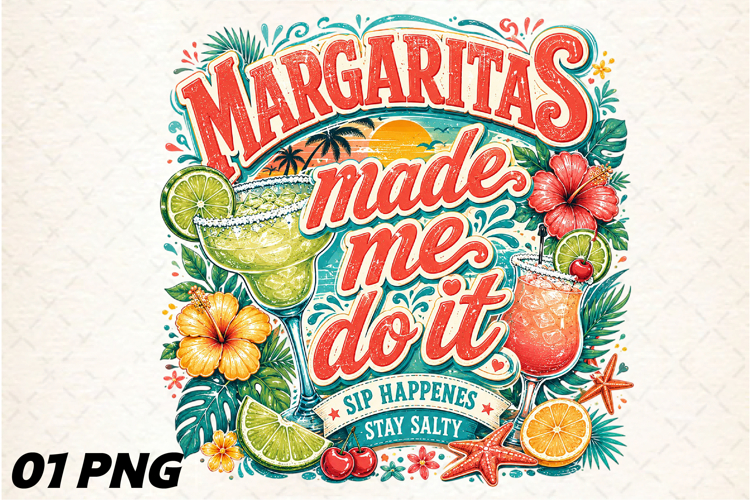 Margarita Cocktail Summer Party PNG example image 1