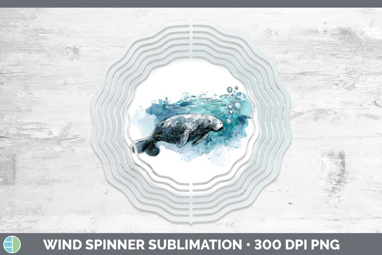 GorgeousMarine Mammal Sketch Wind Spinner design.